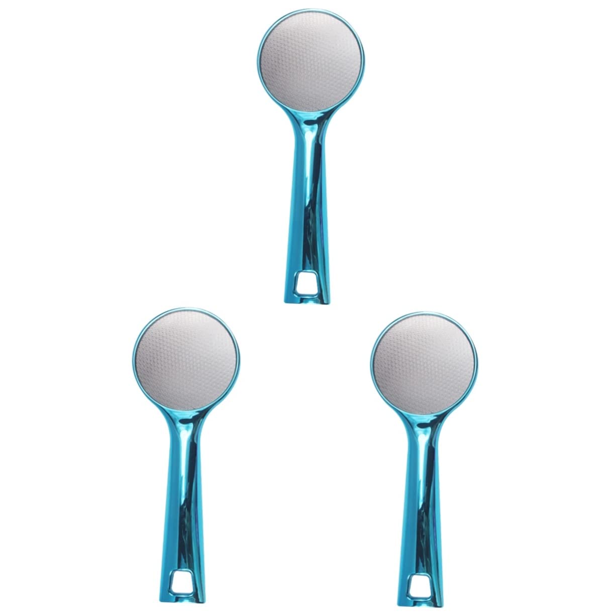 Healvian 3piezas Raspador De Pies De Nano Mango y Doble Cara Eliminador De Piel Muerta y Callos Para Cuidado De Pies Para Uso Profesional y Doméstico Azul