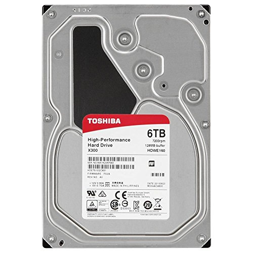 Image of Toshiba X300 6TB 7200RPM 128MB 3.5 inch SATA HDD (HDWE160EZSTA)