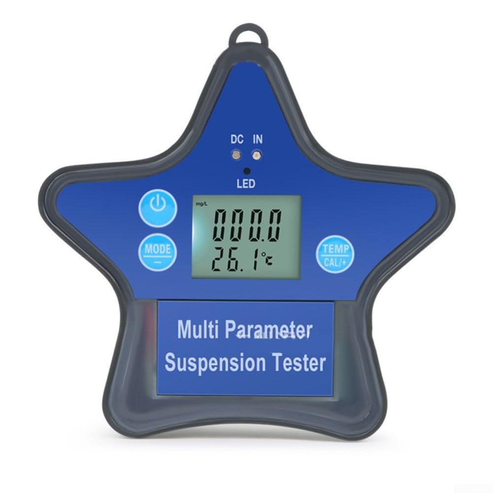 Schwimmender Funk Wasserqualitätsmonitor 7-in-1 Pooltester mit für tuya App - Misst pH, Salz, DO & Temperatur für Aquarien & Teiche