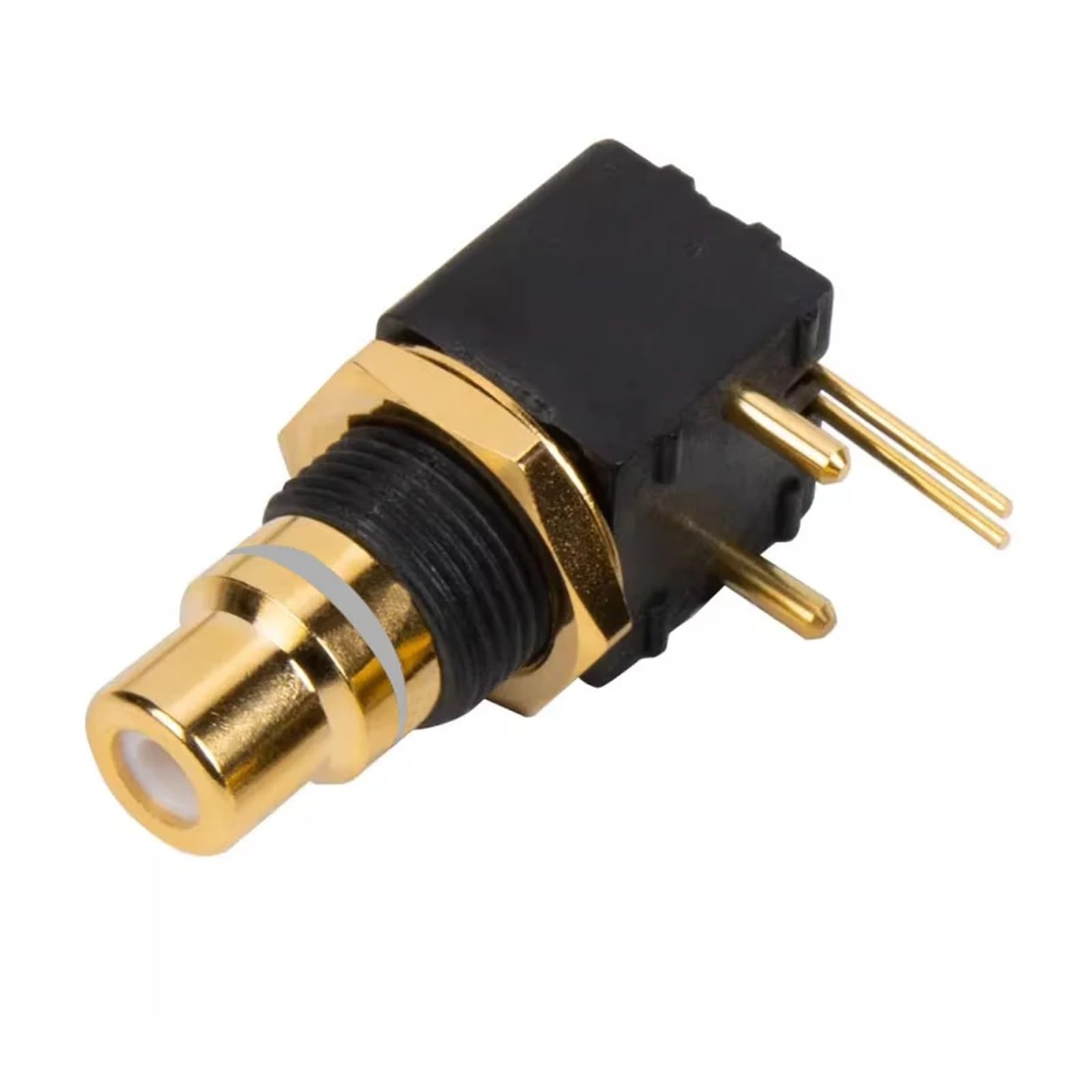 Connecteur RCA en laiton, décodeur DAC, prise femelle, montage sur panneau PCB, adaptateur de fer à souder, 4 pièces(10 Red 10 White)