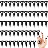 60 Pcs Finger Claws Rings Full Nail Fingertip Claw Set Metal Gothic Talon Adjustable Open Claws Rings for Halloween Party Punk Rock Cosplay Costume Women Men Hair Braiding Parting Tool