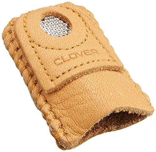 Dedal para monedas Clover 57-344 grande de cuero para patchwork y acolchado 4