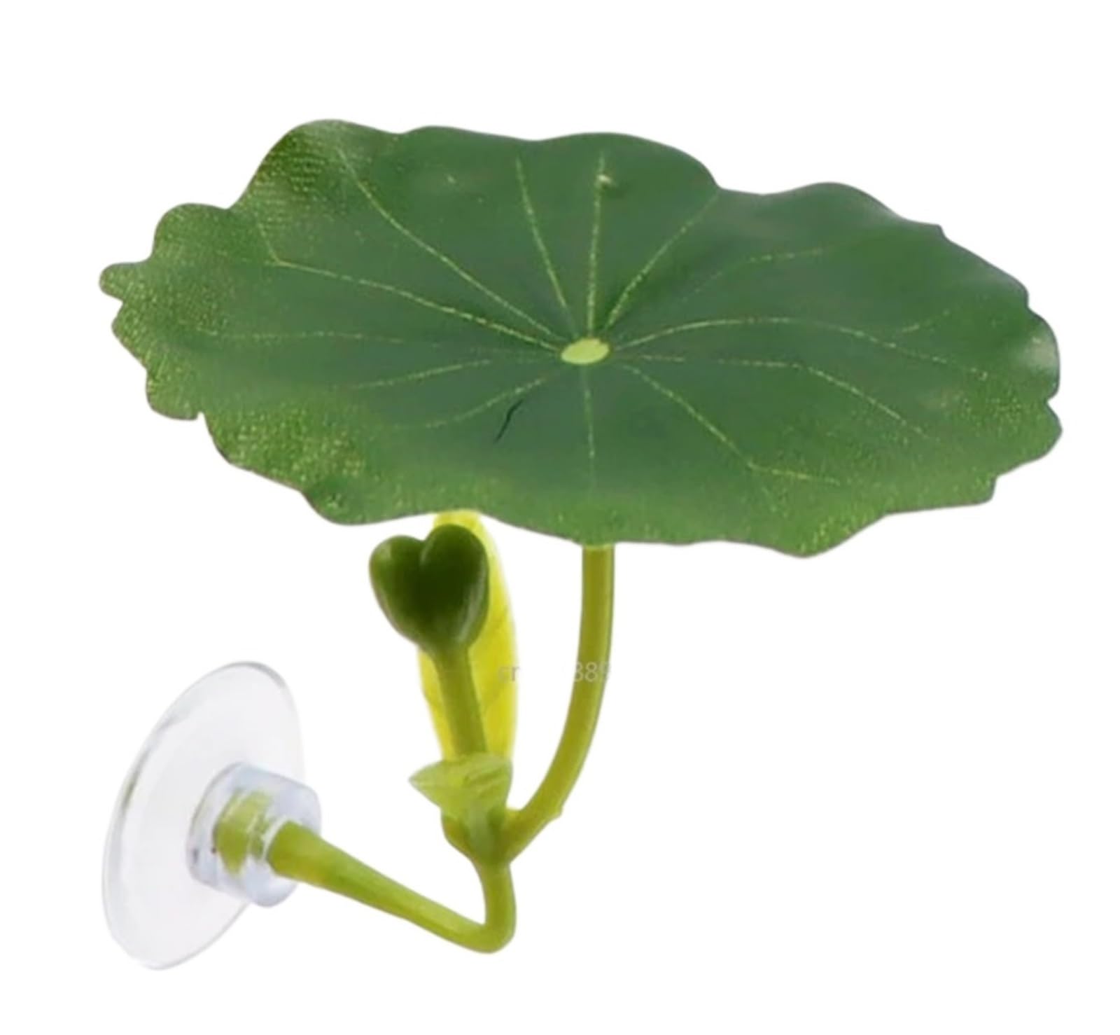 HKSDKABOP Fish Leaf Pad, 1pcs Green Leaf Betta Fish Hammock Stress Reducing rium-Safe Decor With Suction Cup(Color1)