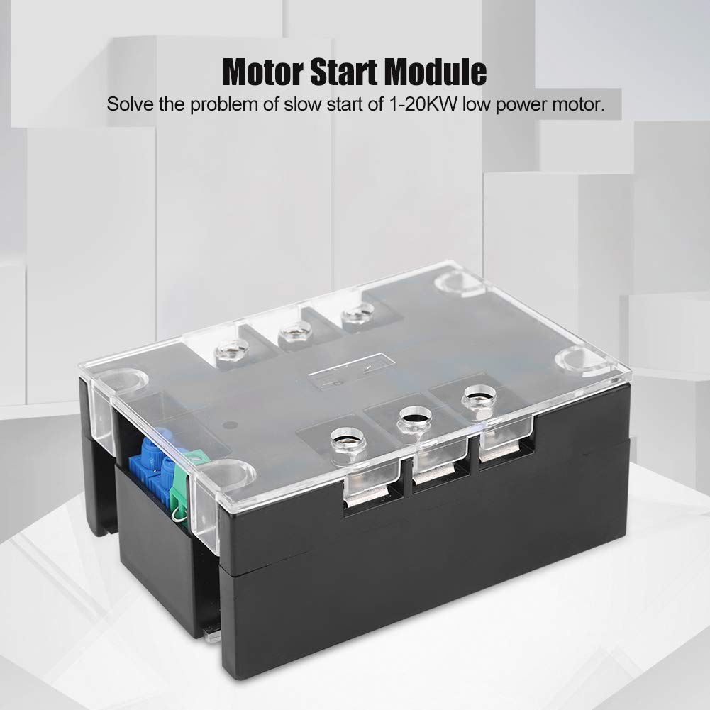 Controller Motore, Scheda di Avviamento Motore Controller Soft Start, TSR-30WA-R1)3KW) Controller Motore Elettrico Trifase, Base in Alluminio per Modulo Mulino a Sfere (modulo
