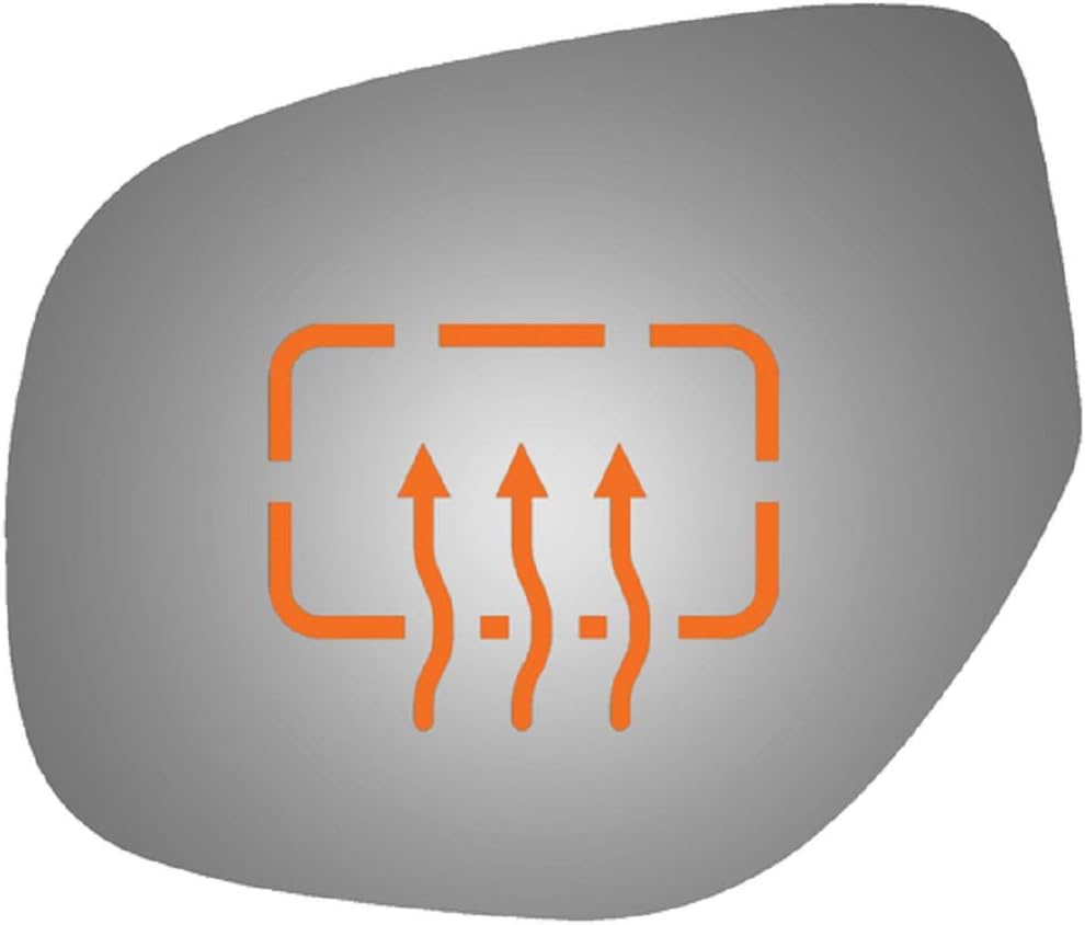 Left Driver Side Mirror Glass Heated Replacement for 2014