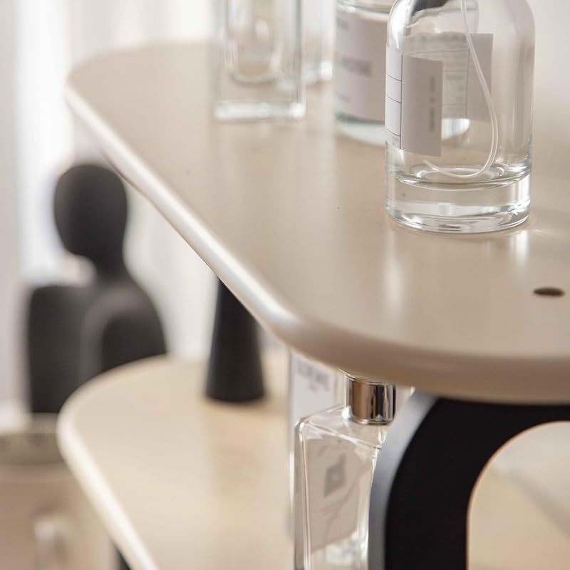 Organizzatore per Cosmetici E Prodotti per La Cura della Pelle in Legno, Porta Oli Essenziali A 3 Livelli, Espositore da Tavolo per Smalti, Scaffale Multiuso
