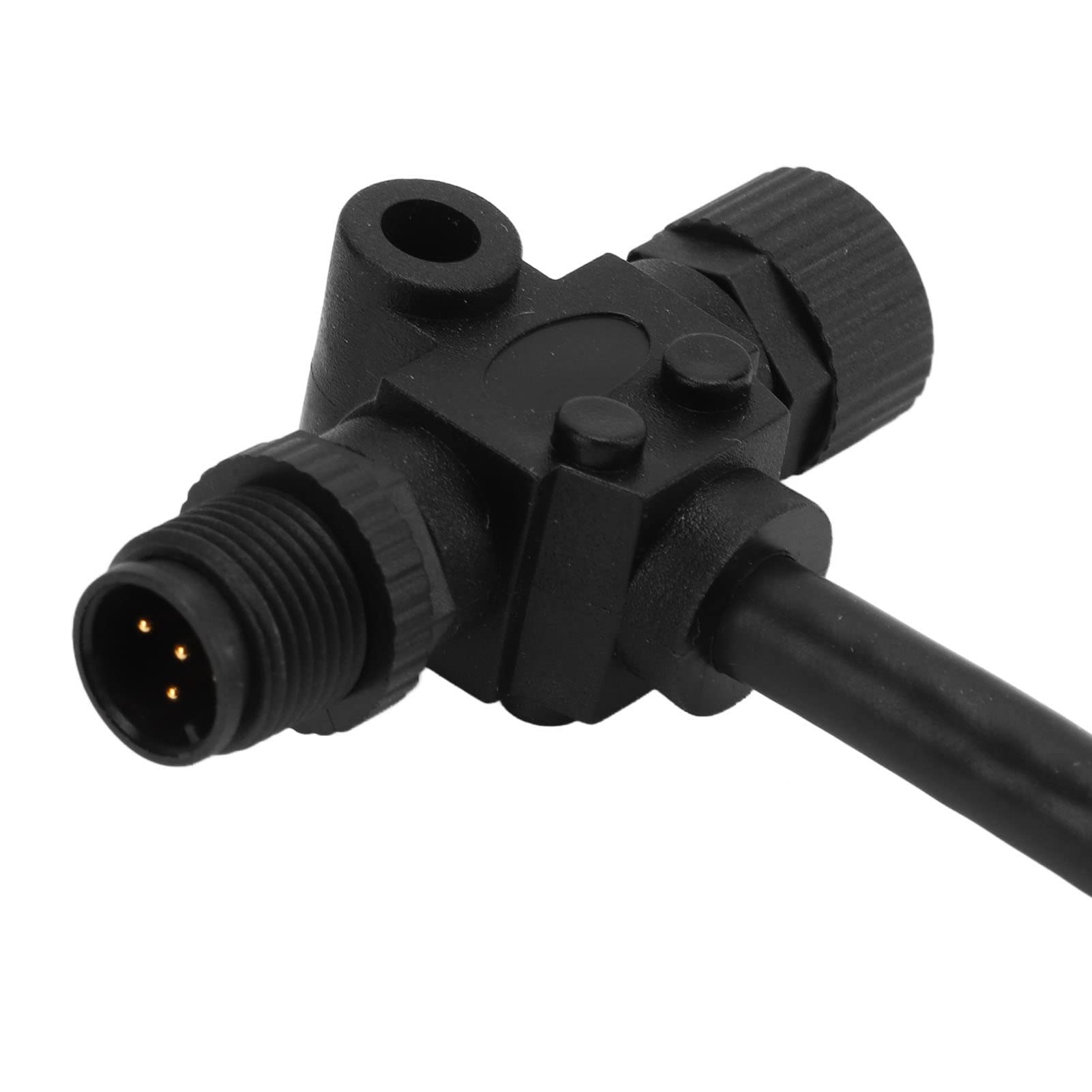 Cavo Backbone per Barca, Cavo di Derivazione Backbone Connettore T a 5 Pin a Connettore M12 IP67 Impermeabile per Reti NMEA 2000