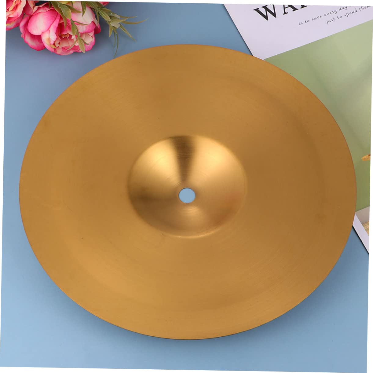 COSMEVIVI 1pc Drum Cymbals Hi Hat Cymbal Replacement for Drums Percussion Instruments Accessories 14 Inches