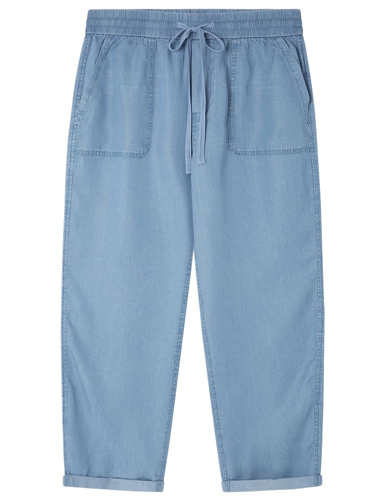 SPRINGFIELD Women's 7.t.Jogger Carpintero Tencel Trouser, Smoky Blue, 10