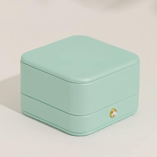 Miniatura 9 de Oirlv Magnífico collar verde menta caja de regalo de cuero collar cajas para joyería regalo terciopelo interior colgante caja