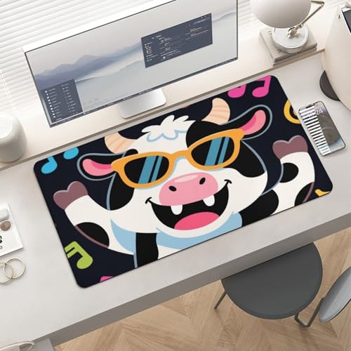 Desk Pad Protector 60x30 cm con diseño de vacas miniatura 6