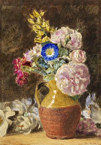 Cuadro William Henry Hunt Fiori misti pintura decorativa 60x90cm para pared de sala