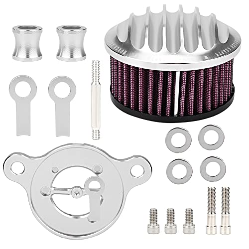 Filtro de ar painel de alumínio limpador de filtro de ar de motocicleta kit de indução de filtro de