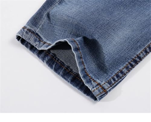 Mens Spring Business Casual Straight Slim Fitness Elastic Gentleman Trousers Cowboys Jean Hombre3