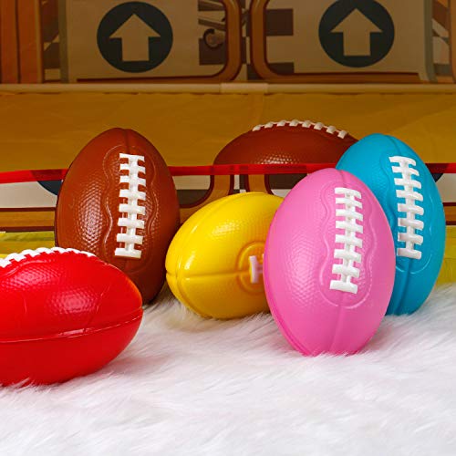Liberty Imports 6 Pack: Foam Footballs 7.5", Easy Grip Soft Toddler Football For Kids Practice Training, Yard Game, Indoor Outdoor Sports Games #TOP3