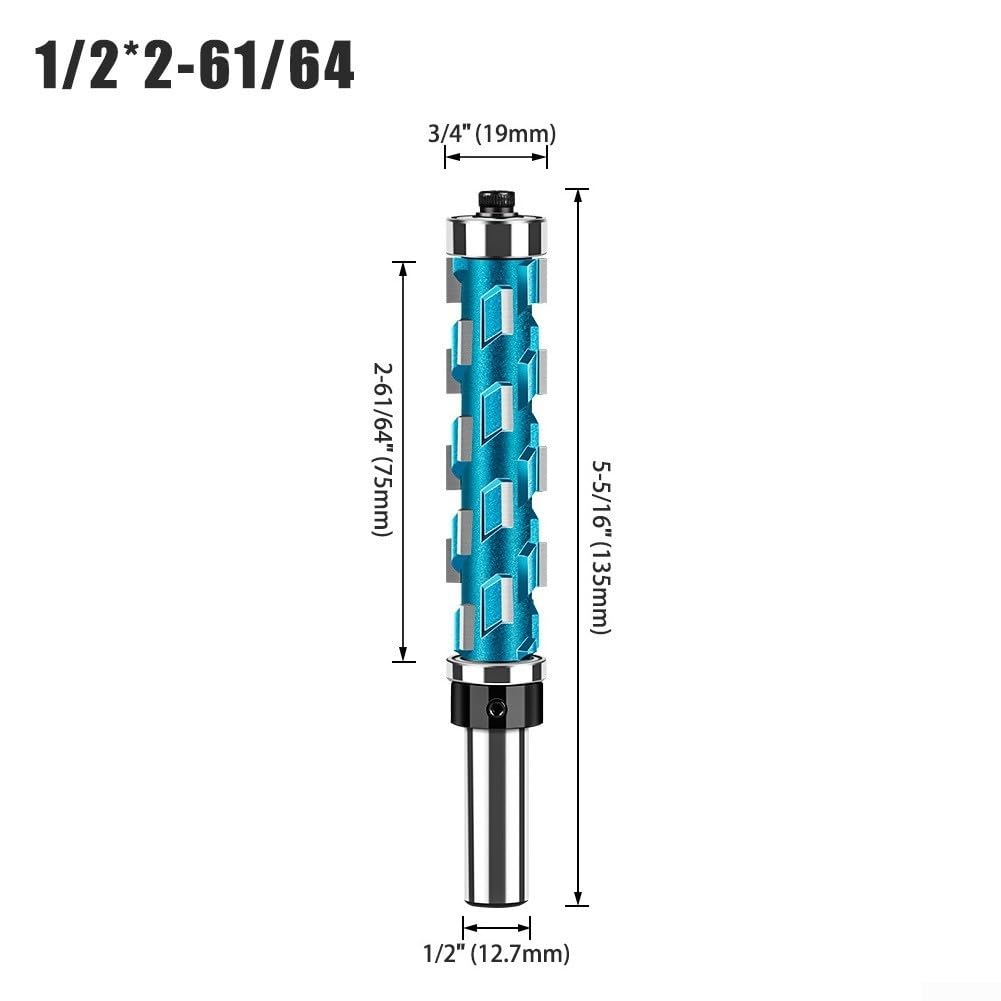 Niceminiwall Fraise Droite 1/2" Double Roulement Carbure YG8(75mm)