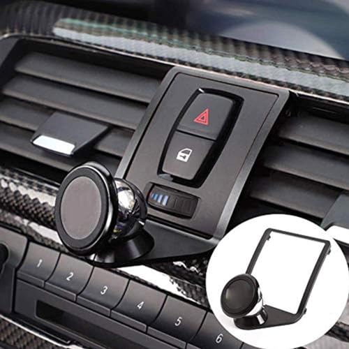HAPPYHORSE for BMW 4 Series 3 Series M4 F36 F35 F34 F33 F32 F31 F30 F23 F22 F82 F80 2013-2019 Car Accessories Alumium Alloy Mobile Phone Holder Trim (Black)