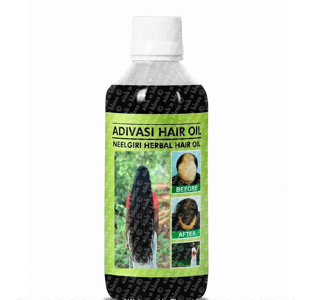 aish n bless New Adivasi Herbal Hair Growth Oil -Get Strong and Healthy Hair With Ayurvedic Herbs 125ml (Pack of 1)