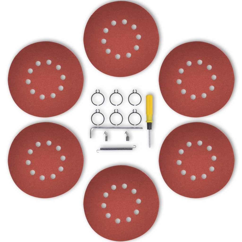 vidaXL Levigatrice Muro Cartongesso Rosso 750 W Smerigliatrice Carteggiatrice