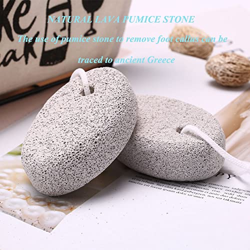 4-Pack Natural Pumice Stone For Feet, Borogo Lava Pedicure Tools Hard Skin Callus Remover For Feet And Hands - Natural Foot File Exfoliation To Remove Dead Skin, Heels, Elbows, Hands #TOP2