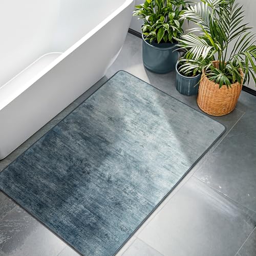 Washable Rug 2x3 Area Rugs for Living Room - Stain Resistant Non-Slip Backing Boho Rug for Bedroom,Durable & Ultra-Thin Vintage Large Area Rug(2x3,Blue)