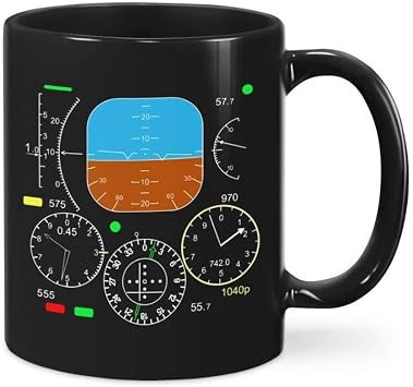 Aviation Coffee Mugs, Pilot, Funny Pilot Mugs, Pilot Control, Pilot For Man, Airplane Mug, Pilot Indicator|11 Oz Ceramic Mug Tea Cup