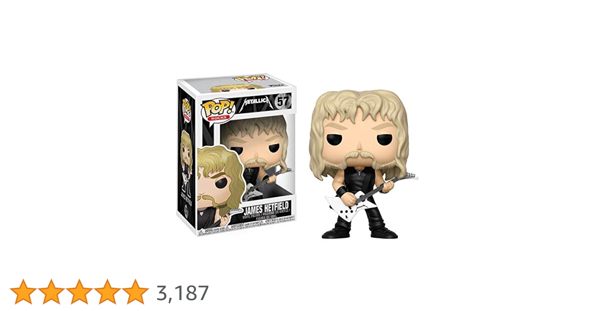 H*L様 『メタリカ』ジェイムズ・ヘットフィールド ファンコポップ Amazon.co.jp: FUNKO (ファンコ) POP ロック:メタリカ