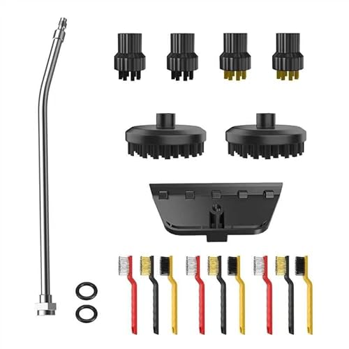 Steam Cleaner Accessory Kit with Extension Wand and Brushes