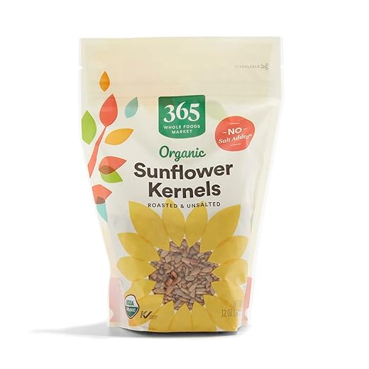 365 Organic Roasted Unsalted Sunflower Kernels, 12 oz