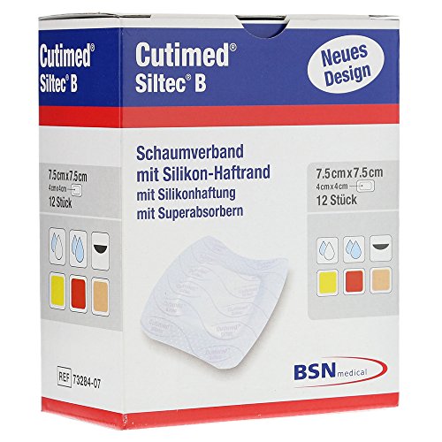 Pansement en mousse Cutimed Siltec B 7,5 x 7,5 cm pour bouger librement sans douleur