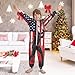 ODAWA Unisex Kids' Onesie Flag Baseball Player One-piece Hooded Jumpsuit for Boys and Girls 12-13Y