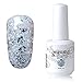 Qimisi Soak-off Gel Polish Lacquer Nail Art UV LED Manicure Varnish 15ml Glitter Silver