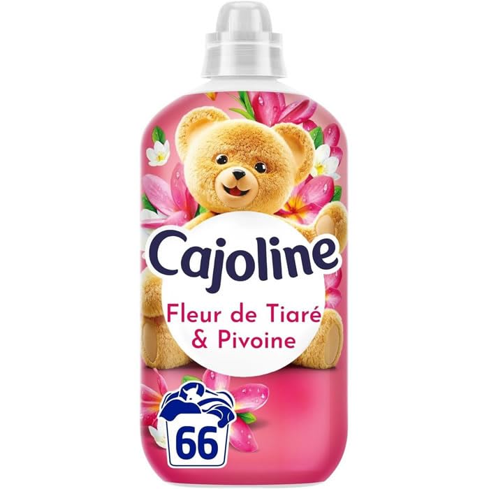 Cajoline Suavizante de la ropa líquida Flor de la tiaré y peonía Creaciones fragancia y frescura 66 lavados 1,386L