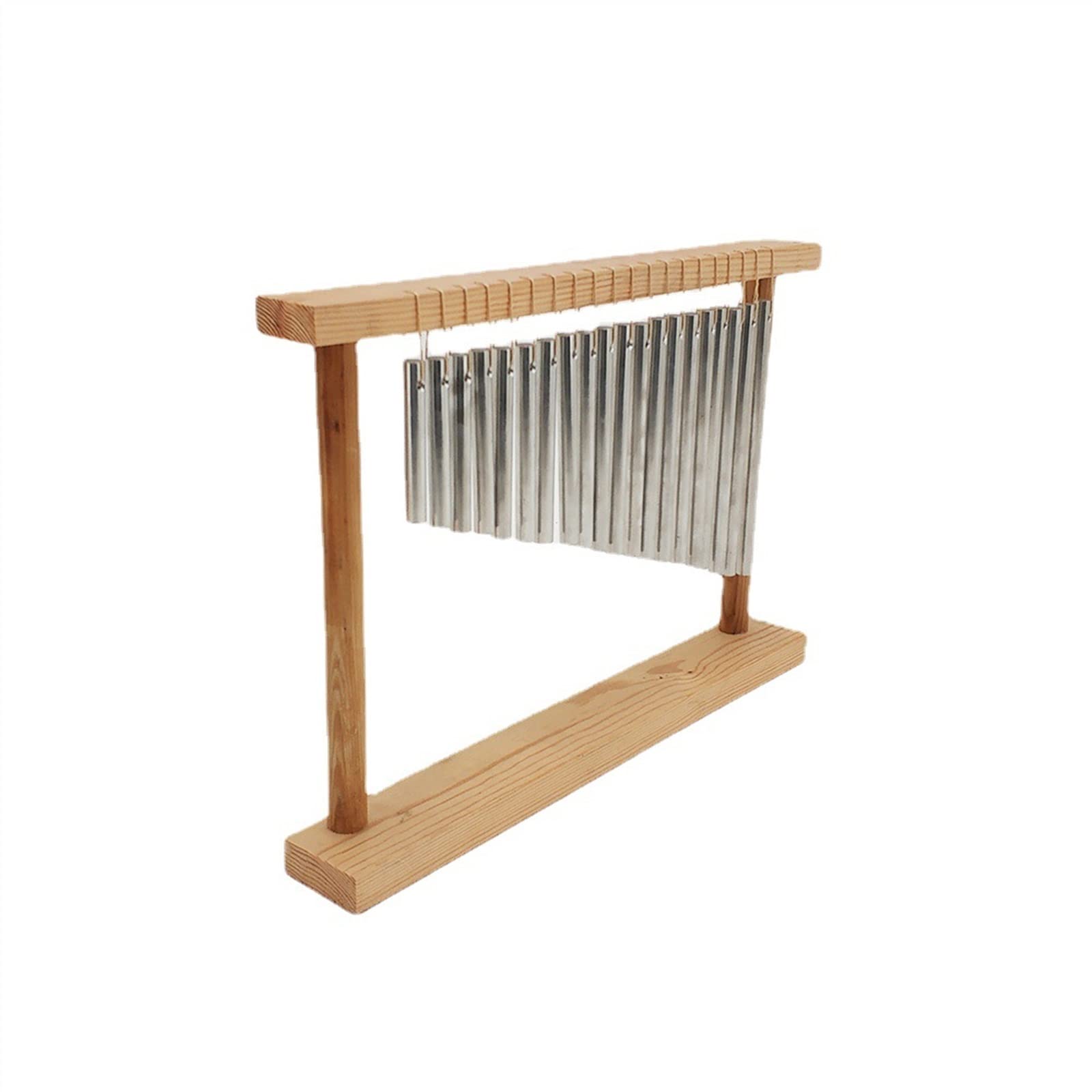 Percussão Musical 20 Sound Band Struttura In Legno Campanelli Eolici Campanelli Eolici D'argento Dorati Strumento A Percussione Con Prestazioni Del Raggio Sonoro Xilofoni (Color : Silver)