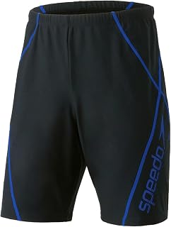 [スピード] フィットネス水着 ビッグライナールーズジャマー メンズ | 耐塩素素材で長持ち、ゆとりのあるルーズフィット4分丈