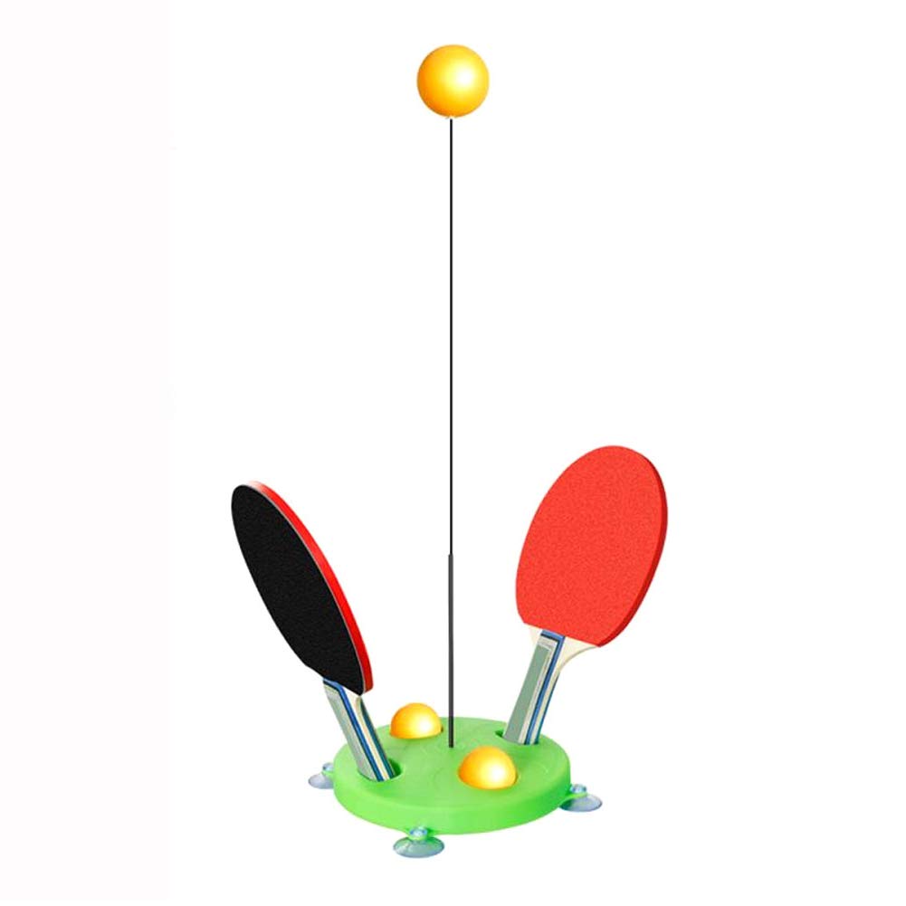 NANANA Table Tennis Trainer - Ping Pong Training Equipment with Elastic Soft Shaft Leisure Sports Ball Toys Stunning, Movable Table Tennis Trainer with 4 Suction Cups, Height Adjusted 80cm/100cm