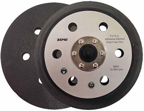 Reemplazo 17000 6 pulgadas PSA/adhesivo almohadilla de lijado posterior con 6 agujeros para cable Porter 7336 7335 para almohadillas superiores para