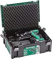 HiKOKI Akku-Bohrschrauber - 18 V, 55 Nm Drehmoment, 2-Gang-Getriebe, 13 mm Schnellspannbohrfutter - Brushless, LED, kompakt & leicht, ergonomisch - Inkl. 2 Akkus 3.0 Ah, Ladegerät & Koffer – Ansicht 4