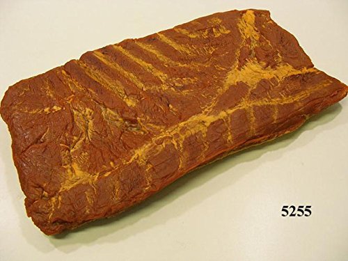 Preisvergleich Produktbild ERRO Speckseite geräuchert - Kunststoff Lebensmittel-Attrappe, Imitation zur Deko, Metzgerei Fooddummy