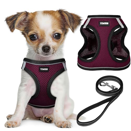 No Pull Dog Puppy Harness and Leash Set Reflective Mesh Vest Large