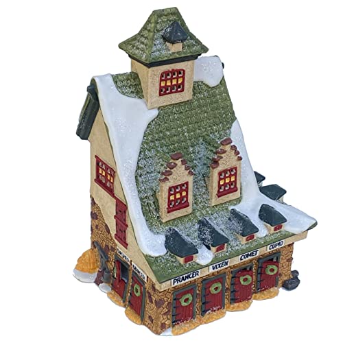 Dept 56 North Pole Collection Reindeer Barn-1990#5601-4 Retired