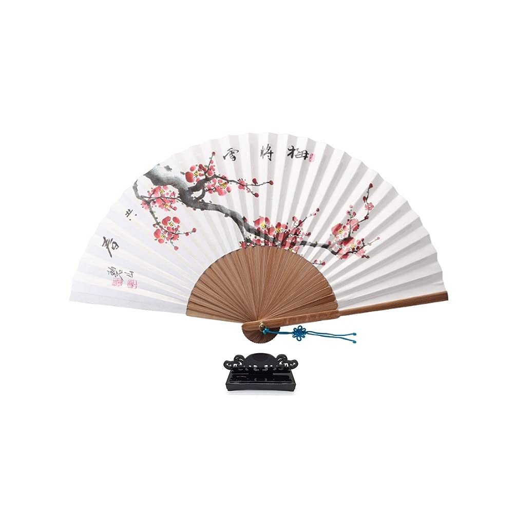 Amazon.com: NDM Korean Hand Painted Folding Traditional Fan Plum