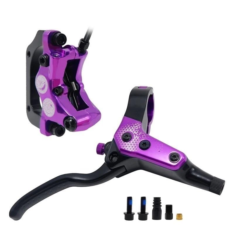 Freno de Disco hidráulico de 4 pistones MTB, Pastillas de Freno de 850mm y 1700mm, Abrazadera Delantera y Trasera para Bicicleta de montaña