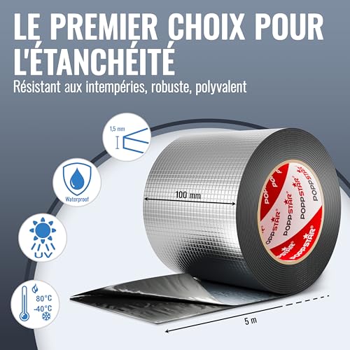 Ruban d'étanchéité butyle contre les fuites de toit et solin
