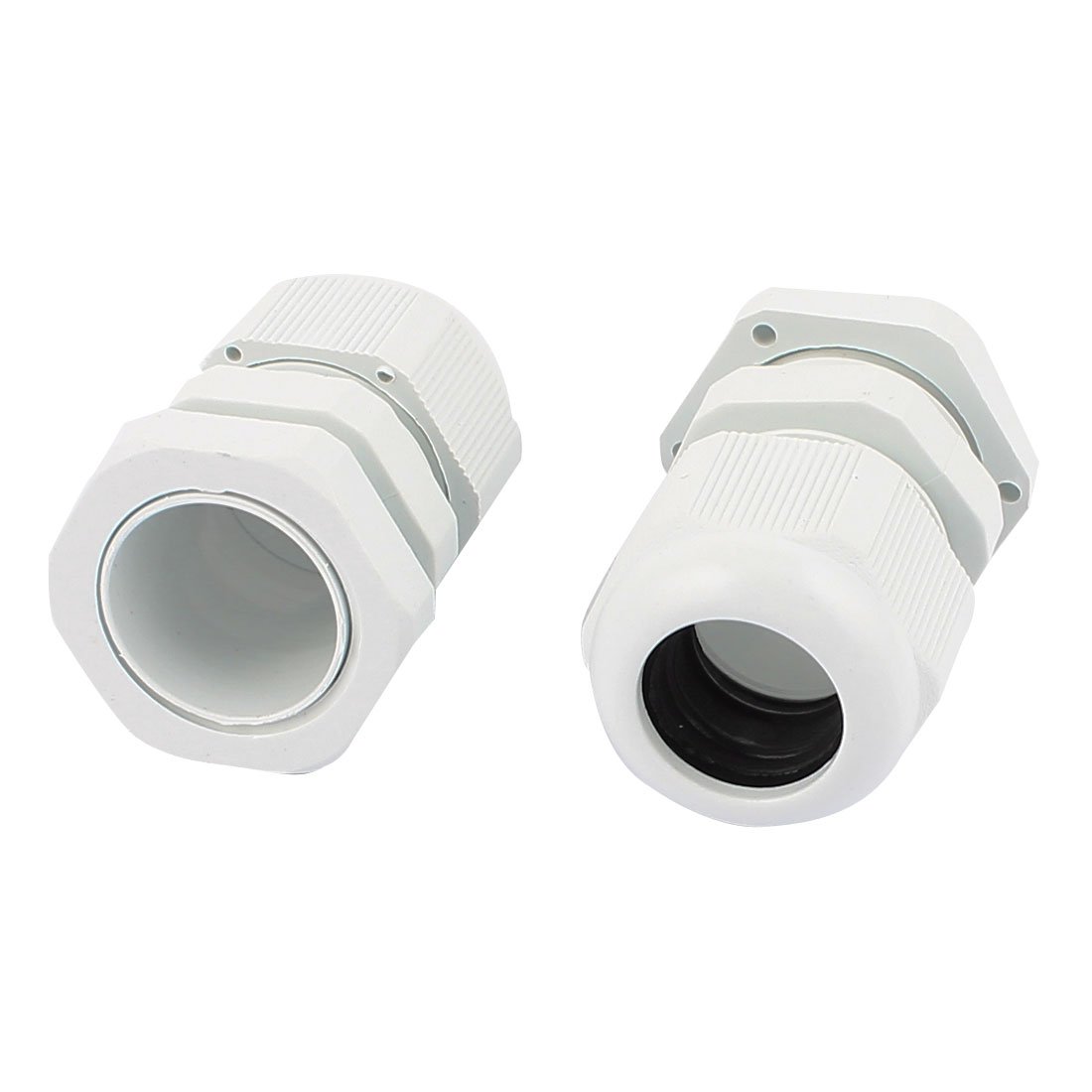 Aexit 10Pcs Waterproof Brake Tools PG16 White Plastic Cable Glands Joints for 10-14mm Brake Line Tools Dia Wire