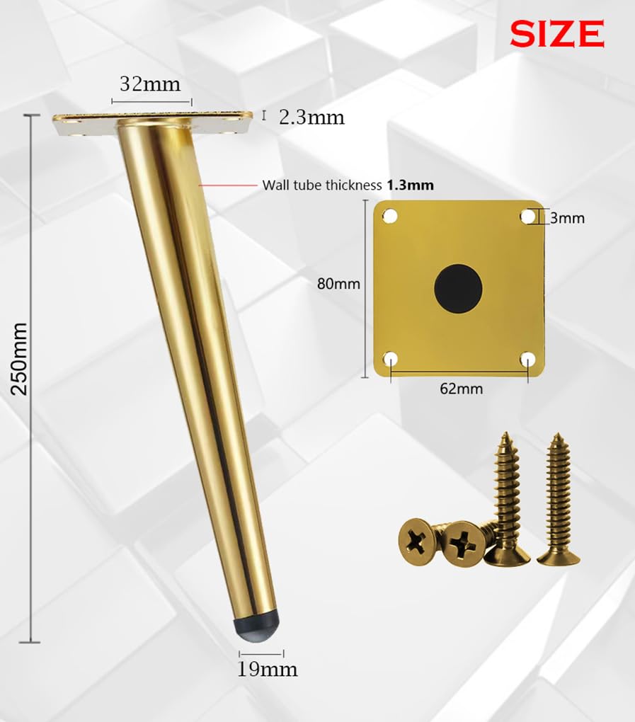 TempFoo Metal Furniture Legs 10 Inch - Image 2