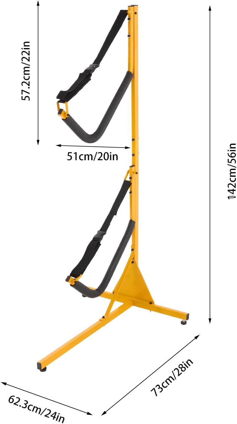 Double Kayak Storage Rack - 240 lbs Capacity - Free Standing Surfboard Storage Rack Storage Rack for Kayak Canoe Boat Paddle Board, Perfect for Indoor Outdoor or Garage(2 Pack)
