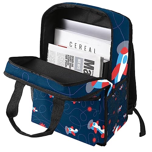 Sac à dos pour garçons multicolore réglable fini le mal de dos en bleu 35cm