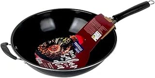 Frigideira grande Profissional Wok 34cm 3l Antiaderente Fratelli Carne Peixe Yakissoba frutos d