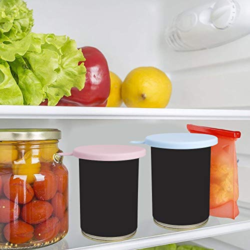 4 Pack Can Covers And 4 Pack Pet Spoons Set,Universal Silicone Can Lids For Pet Food Cans 1 Fit 3 Standard Size Dog And Cat Can Tops Cover (Round) #TOP5